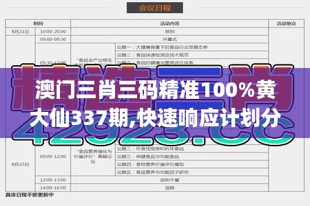 澳门三肖三码精准100%黄大仙337期,快速响应计划分析_DX版46.649-9