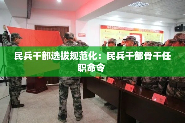 民兵干部选拔规范化：民兵干部骨干任职命令 