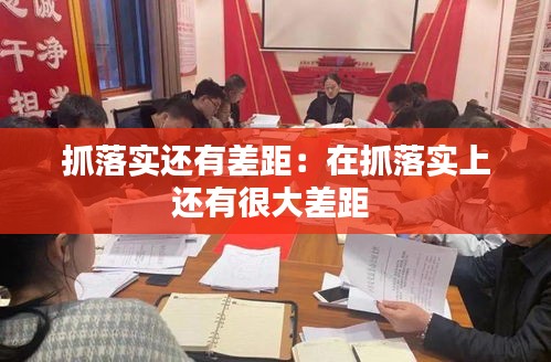抓落实还有差距：在抓落实上还有很大差距 