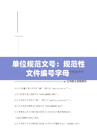 单位规范文号：规范性文件编号字母 