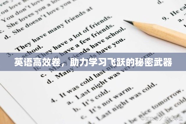英语高效卷，助力学习飞跃的秘密武器